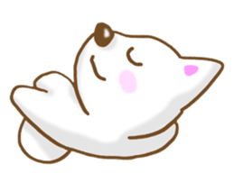 Sticker of the White dog sticker #3611343