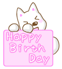 Sticker of the White dog sticker #3611345