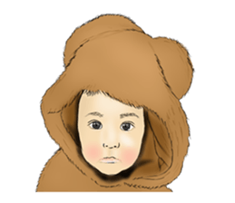 A baby is pretty. sticker #3611386