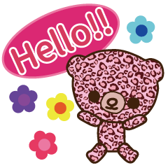 colorful bear sticker