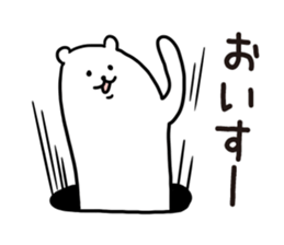 Stoat from a hole sticker #3612506