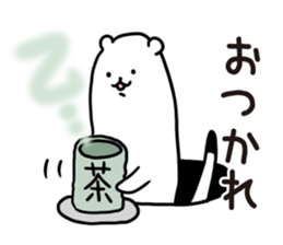 Stoat from a hole sticker #3612507