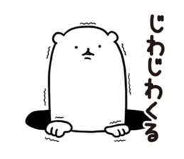 Stoat from a hole sticker #3612516