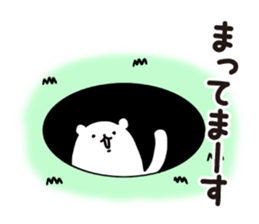 Stoat from a hole sticker #3612526