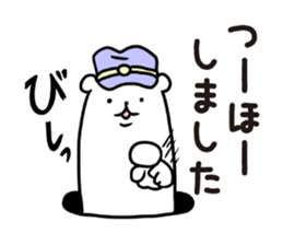 Stoat from a hole sticker #3612533