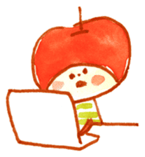 Loose Apple-chan sticker #3612642