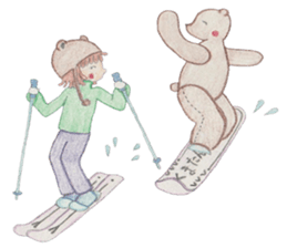 bear and I sticker #3612740