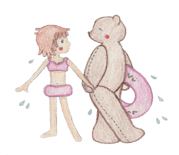 bear and I sticker #3612741