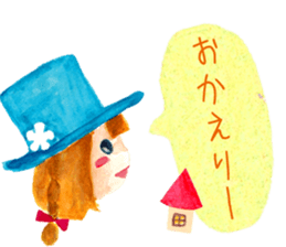 Pastel girl sticker #3612910