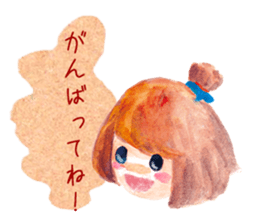 Pastel girl sticker #3612919