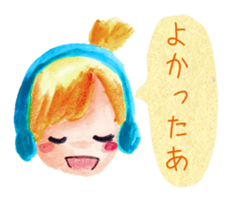 Pastel girl sticker #3612925