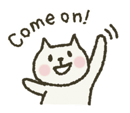 Cat note Message English sticker #3613401