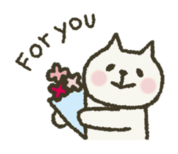 Cat note Message English sticker #3613403