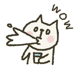 Cat note Message English sticker #3613416
