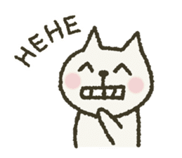 Cat note Message English sticker #3613417