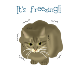 Funny cat Mozuku!! sticker #3614387