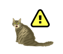 Funny cat Mozuku!! sticker #3614394