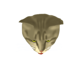 Funny cat Mozuku!! sticker #3614406