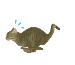 Funny cat Mozuku!! sticker #3614409