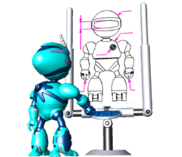 Space observer - part7 (3DCG) sticker #3615033