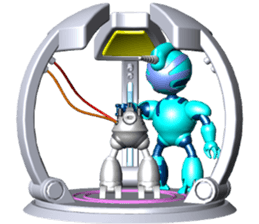 Space observer - part7 (3DCG) sticker #3615034