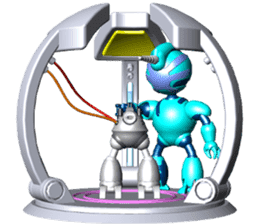 Space observer - part7 (3DCG) sticker #3615034