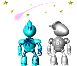 Space observer - part7 (3DCG) sticker #3615053