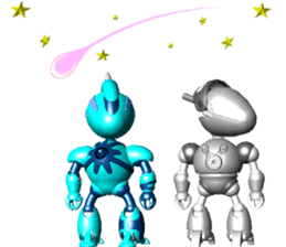 Space observer - part7 (3DCG) sticker #3615053