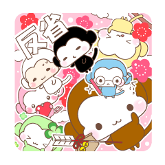 Various colors monkey