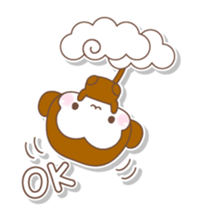 Various colors monkey sticker #3615346