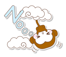 Various colors monkey sticker #3615347