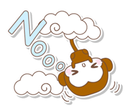 Various colors monkey sticker #3615347