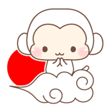Various colors monkey sticker #3615350