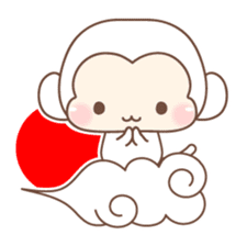 Various colors monkey sticker #3615350