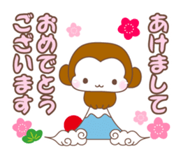 Various colors monkey sticker #3615362