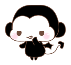 Various colors monkey sticker #3615364