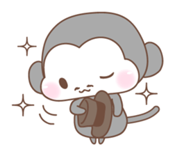 Various colors monkey sticker #3615365