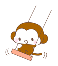 Various colors monkey sticker #3615366