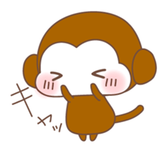 Various colors monkey sticker #3615371