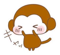 Various colors monkey sticker #3615371