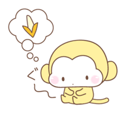 Various colors monkey sticker #3615373