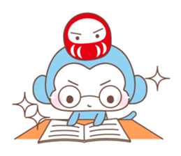 Various colors monkey sticker #3615379