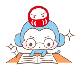 Various colors monkey sticker #3615379