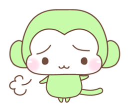 Various colors monkey sticker #3615380