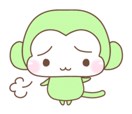 Various colors monkey sticker #3615380