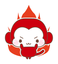 Various colors monkey sticker #3615381