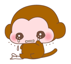 Various colors monkey sticker #3615383