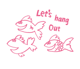 Smile Fish And Friends sticker #3615754