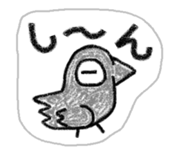 It is the crow which is not a chick. sticker #3616017