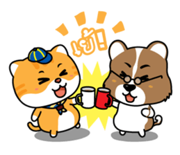 Little Tiger & White Cat sticker #3616040